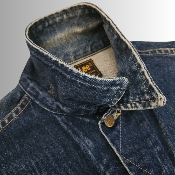 Vintage x 70s “made in USA” Lee Riders Two Pocket Denim Trucker Jacket - Picture 7 of 13